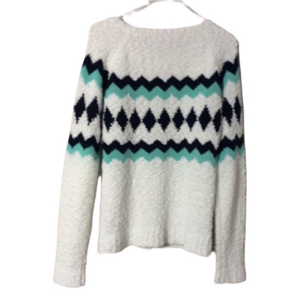 ARIZONA JEAN COMPANY Cozy CHEVRON Pattern Soft Winter SWEATER Size LARGE - Picture 2 of 11